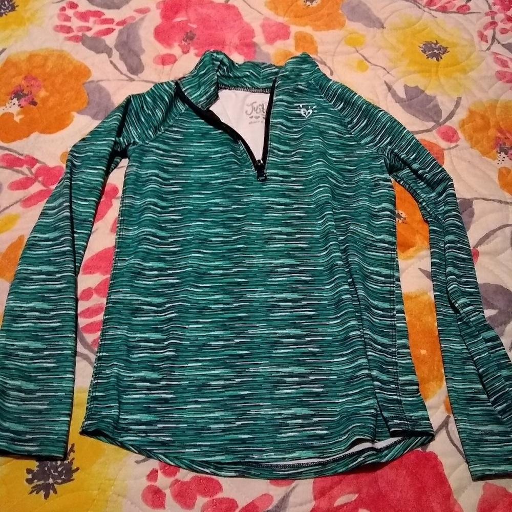 Justice 1/4 zip athletic top
